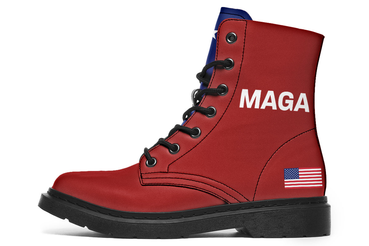 Red White Blue MAGA Boots