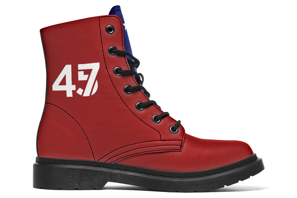 Red White Blue MAGA Boots