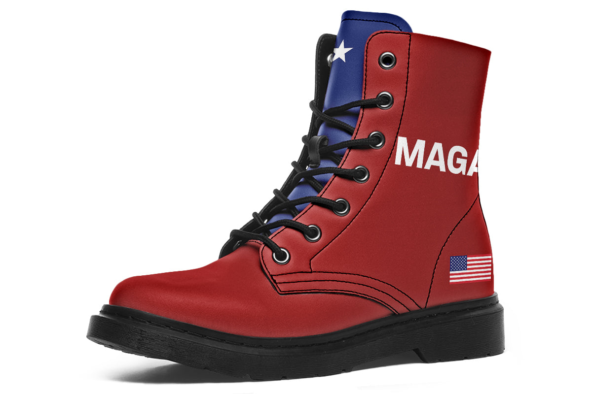Red White Blue MAGA Boots