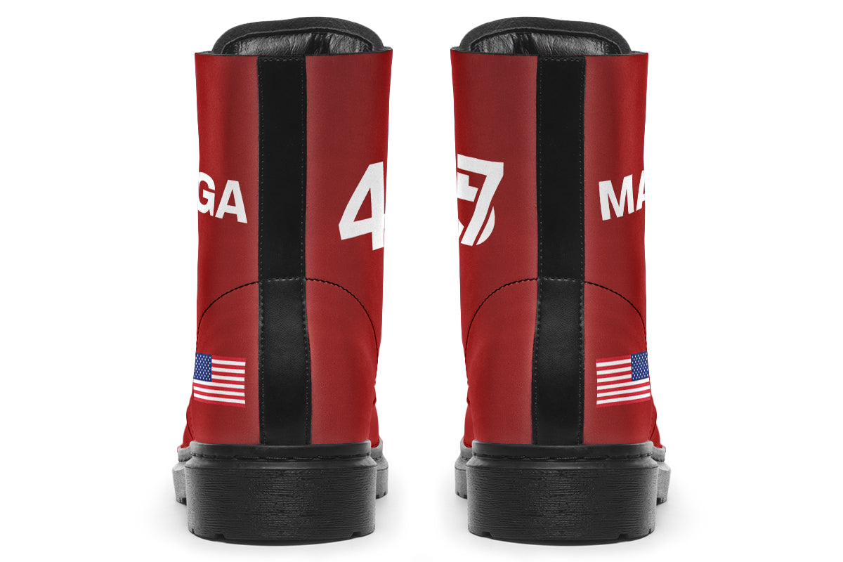 Red White Blue MAGA Boots
