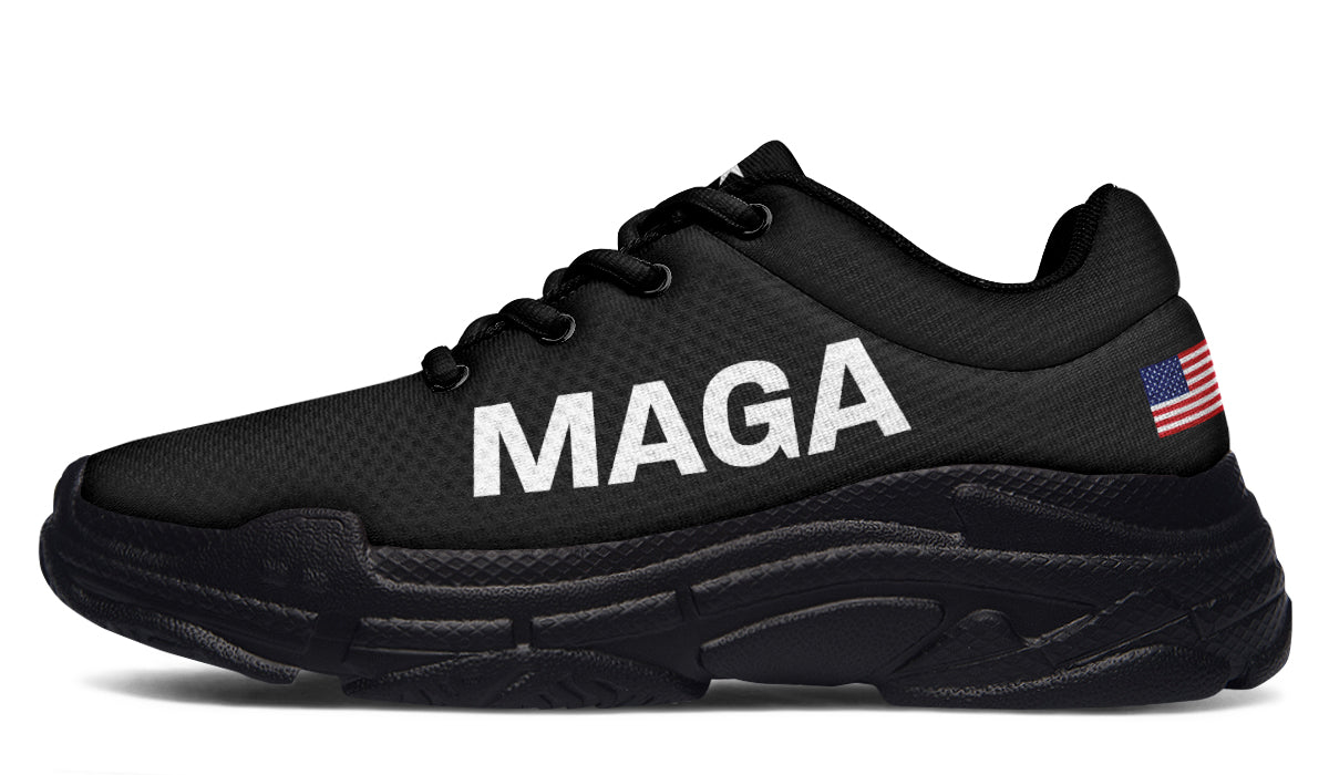 Black MAGA Chunky Sneakers