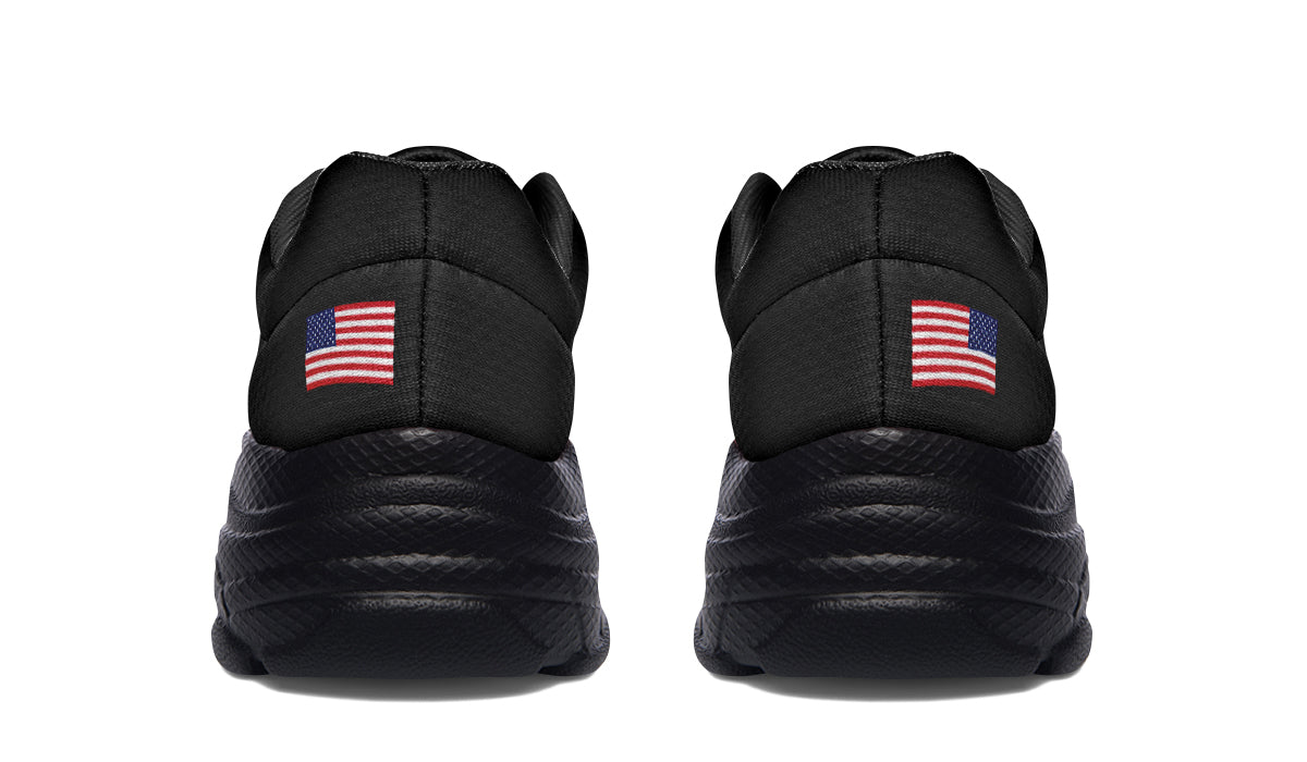 Black MAGA Chunky Sneakers