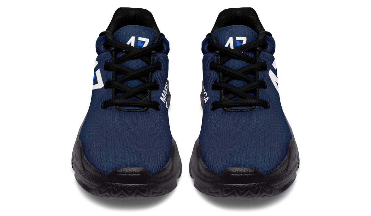 Blue 45-47 MAGA Chunky Sneakers