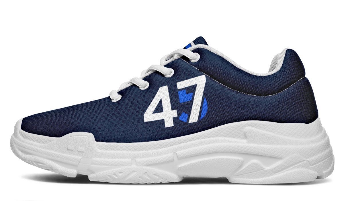 Blue 45-47 MAGA Chunky Sneakers
