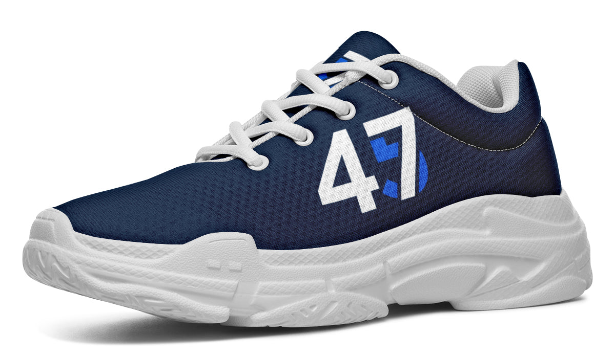 Blue 45-47 MAGA Chunky Sneakers