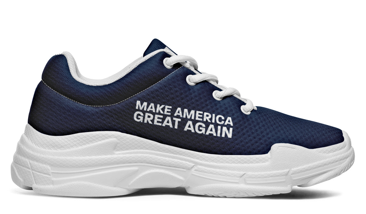 Blue 45-47 MAGA Chunky Sneakers