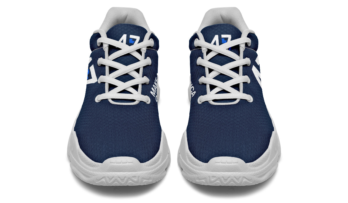 Blue 45-47 MAGA Chunky Sneakers