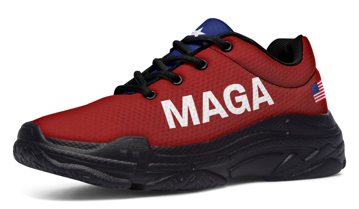 Red White Blue MAGA Chunky Sneakers