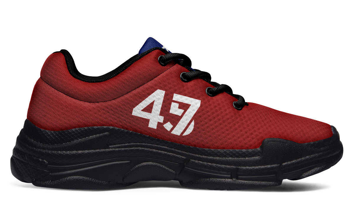 Red White Blue MAGA Chunky Sneakers