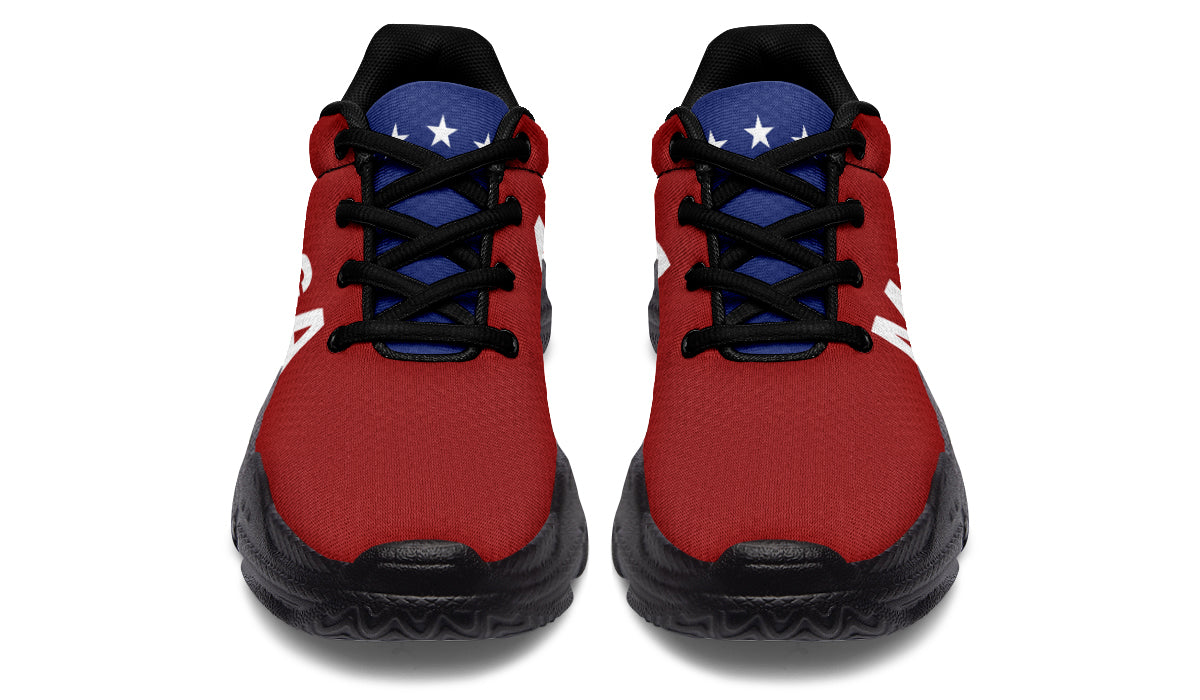 Red White Blue MAGA Chunky Sneakers
