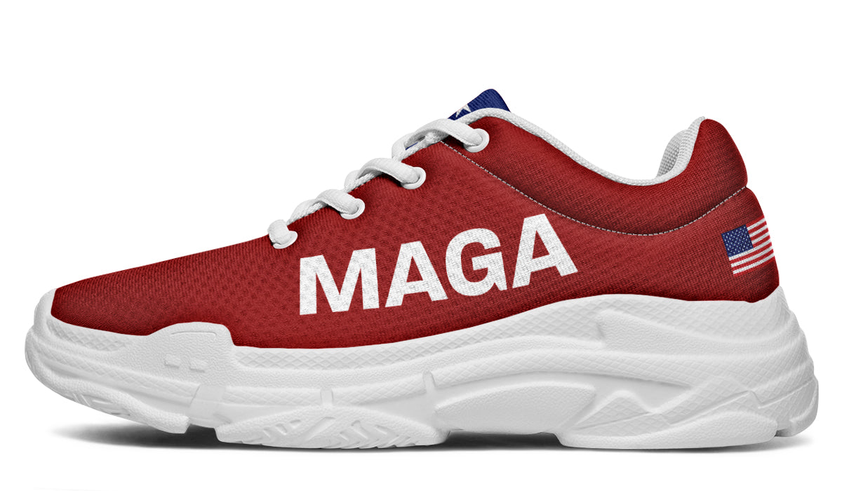 Red White Blue MAGA Chunky Sneakers