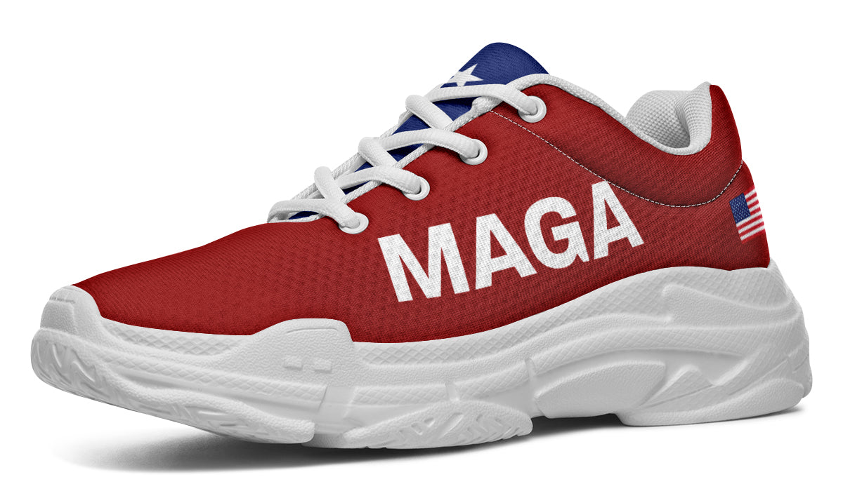 Red White Blue MAGA Chunky Sneakers