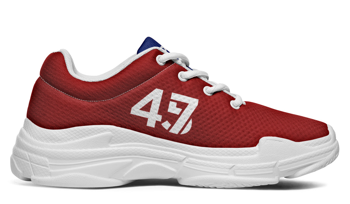 Red White Blue MAGA Chunky Sneakers