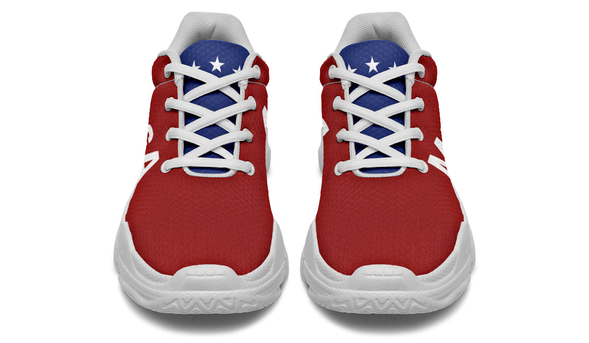 Red White Blue MAGA Chunky Sneakers