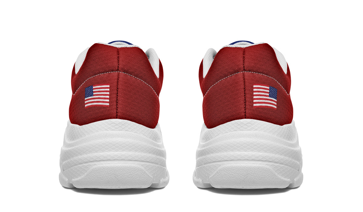 Red White Blue MAGA Chunky Sneakers