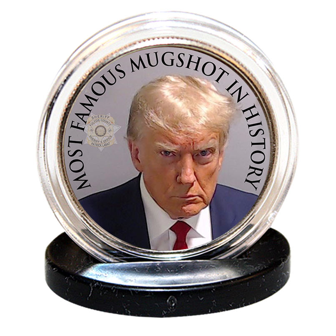 NEW Trump Mugshot - Authentic JFK Half Dollar