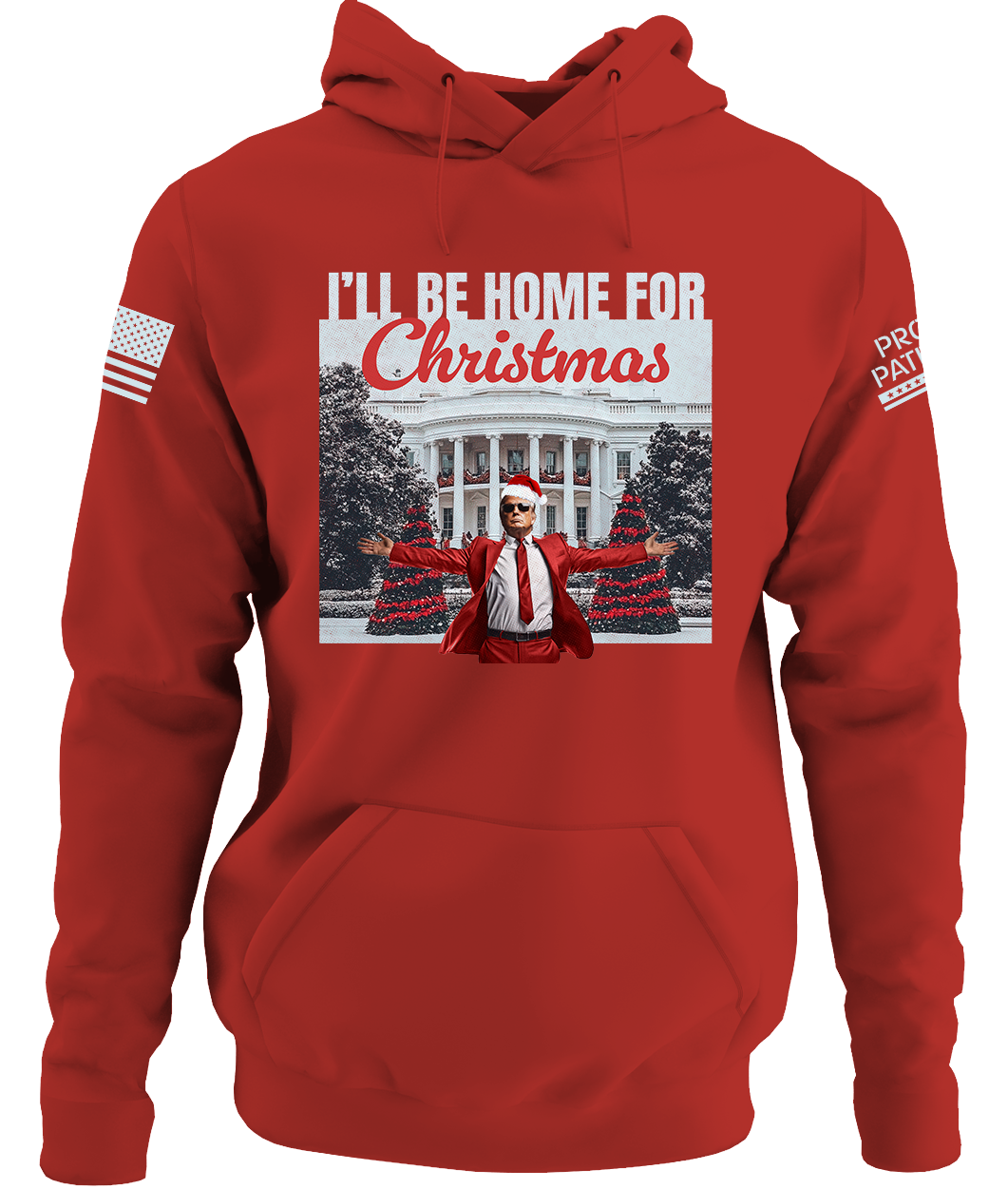 Ill Be Home For Christmas Hoodie