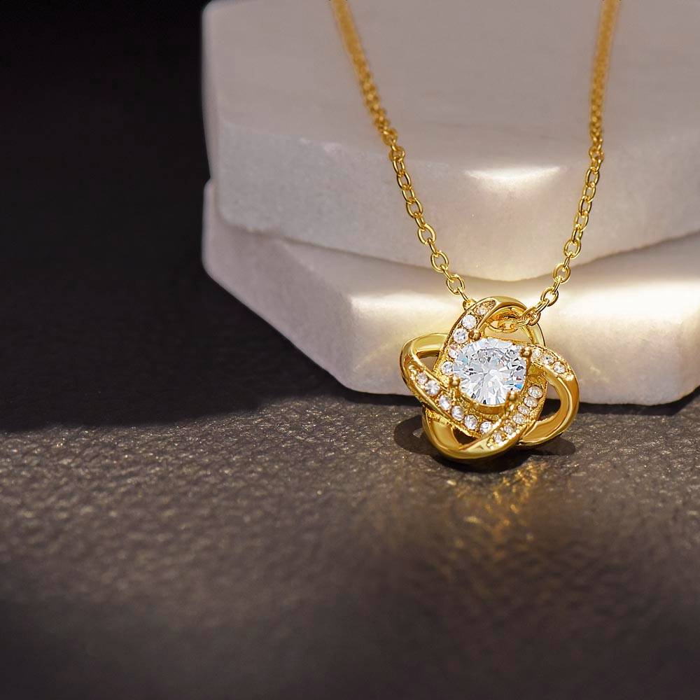 "You’ve Aged So Well, People Think It’s Fake!" – Birthday Love Knot Necklace
