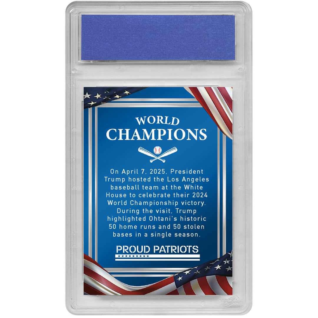 Trump 47 Los Angeles Jersey Trading Card | Standard Edition | Only 500 Available | Individually Numbered | Graded GEM-MT 10