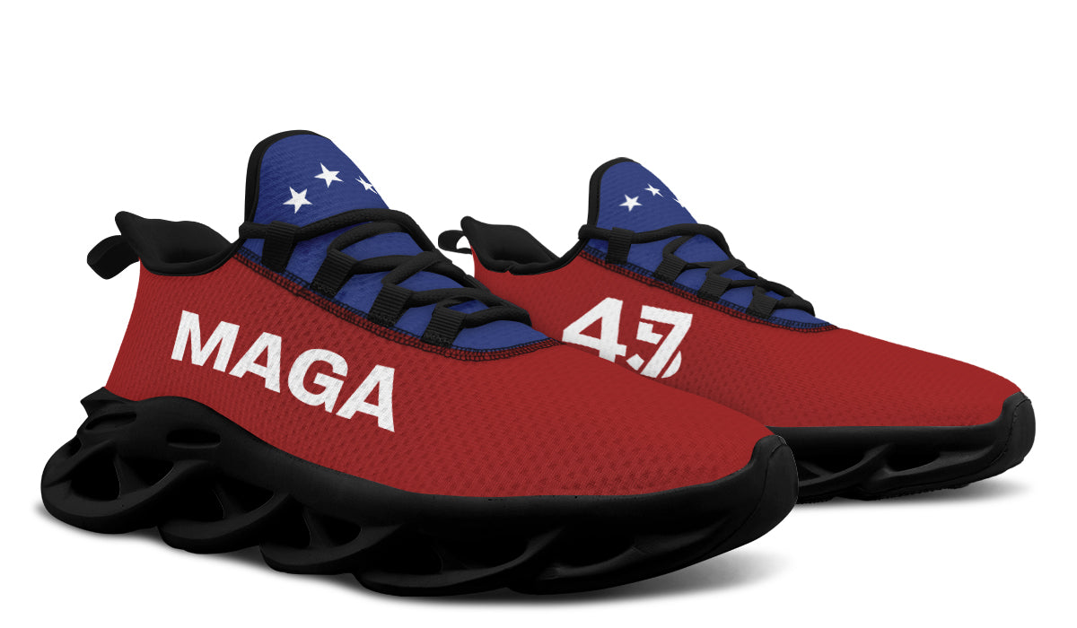 Red White Blue MAGA Trendy Sneakers