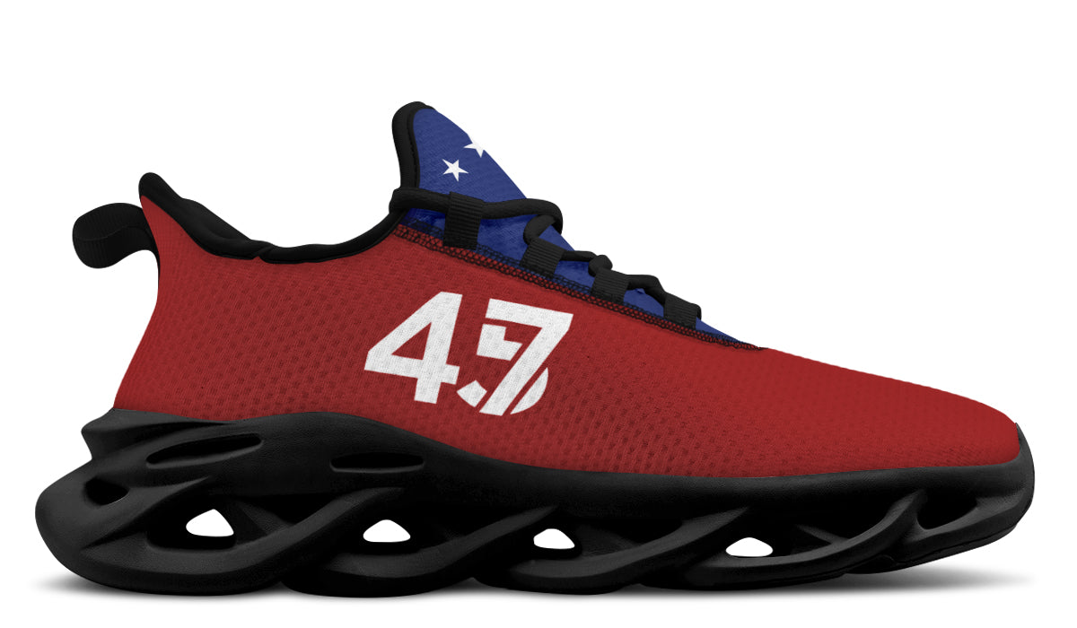 Red White Blue MAGA Trendy Sneakers