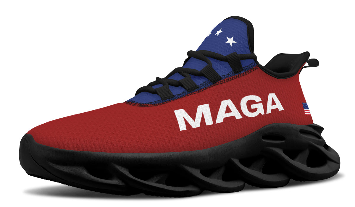 Red White Blue MAGA Trendy Sneakers