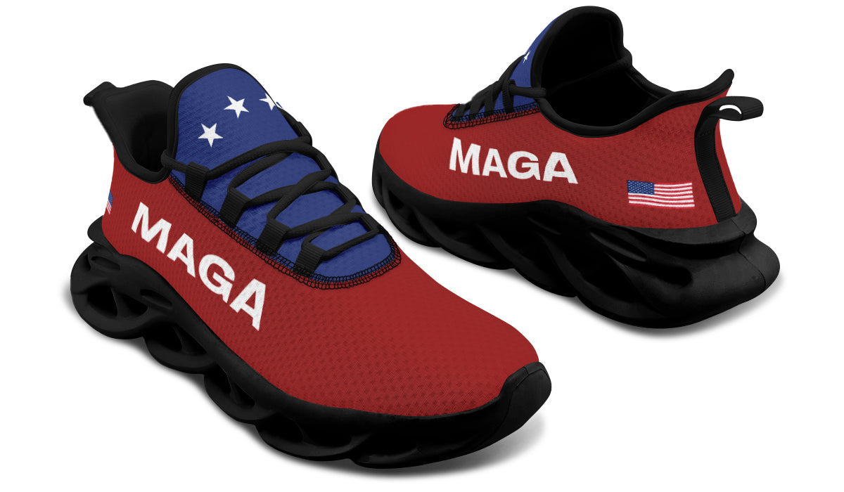 Red White Blue MAGA Trendy Sneakers