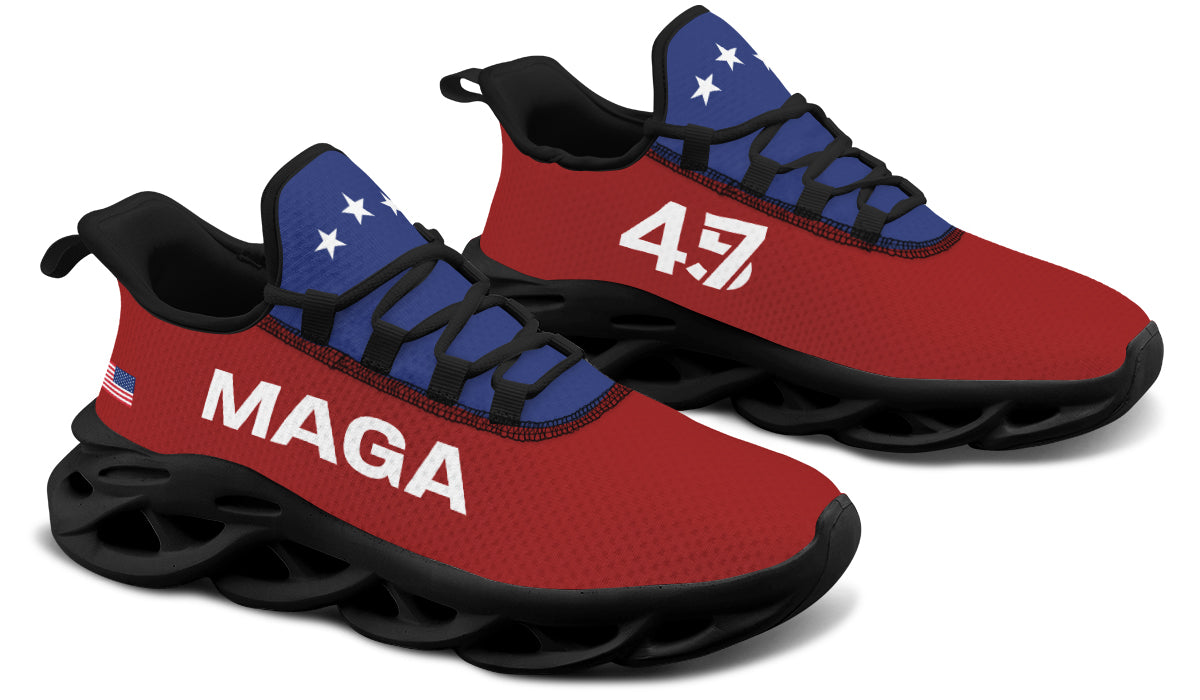Red White Blue MAGA Trendy Sneakers