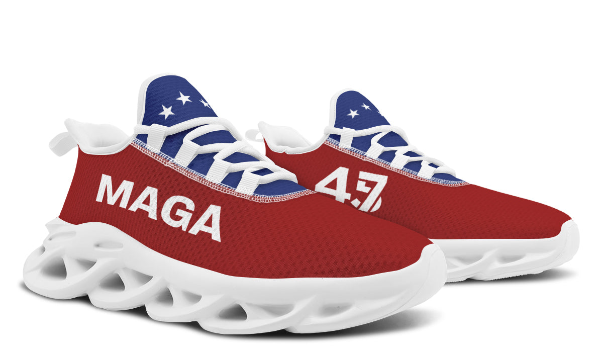 Red White Blue MAGA Trendy Sneakers