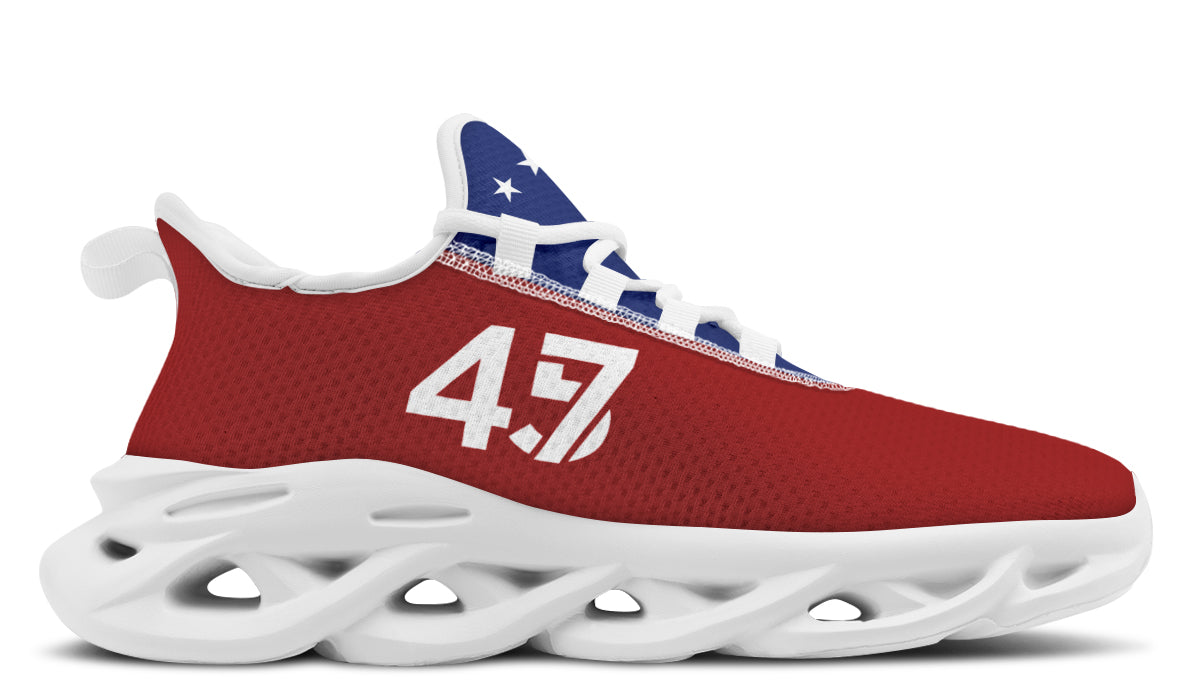 Red White Blue MAGA Trendy Sneakers