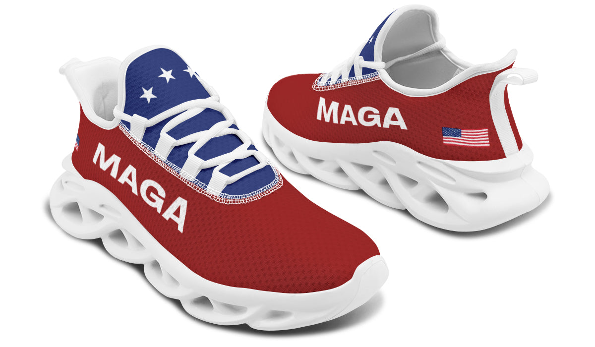 Red White Blue MAGA Trendy Sneakers