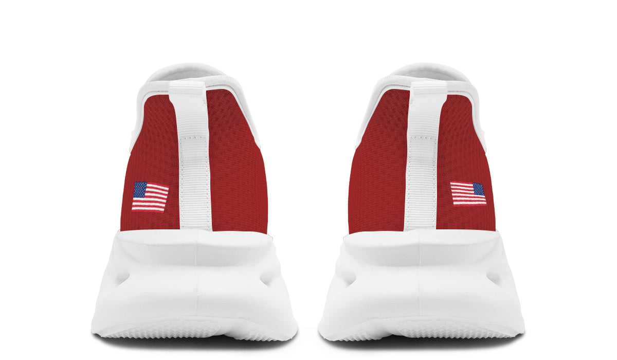 Red White Blue MAGA Trendy Sneakers