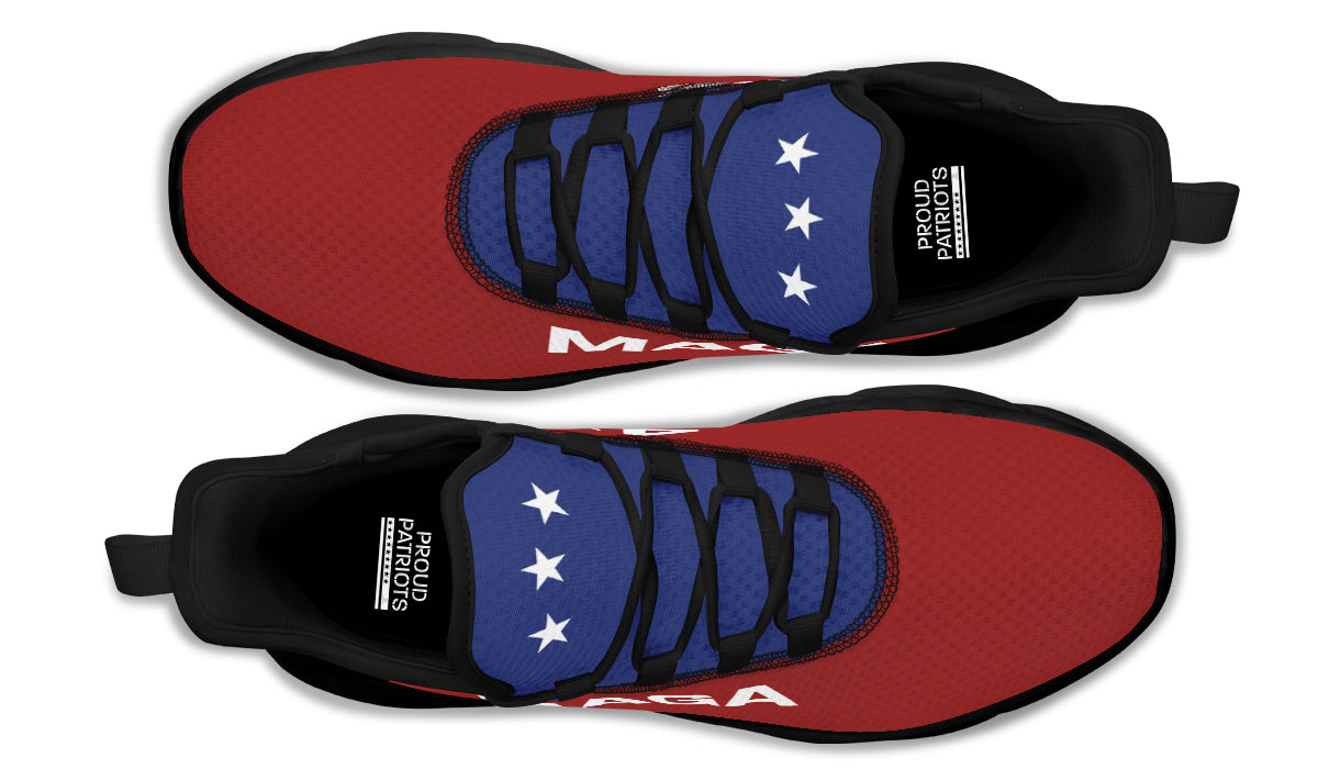 Red White Blue MAGA Trendy Sneakers