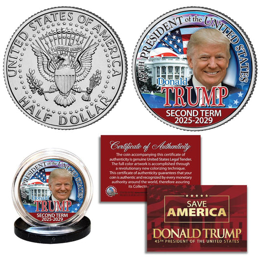 Trump 2nd Term (2025-2029) - Authentic JFK Half Dollar