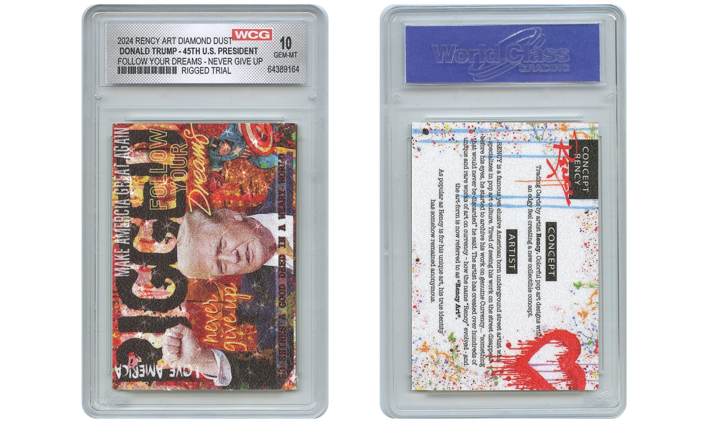 RENCY | Trump Rigged Trial Trading Card - Graded Gem Mint 10