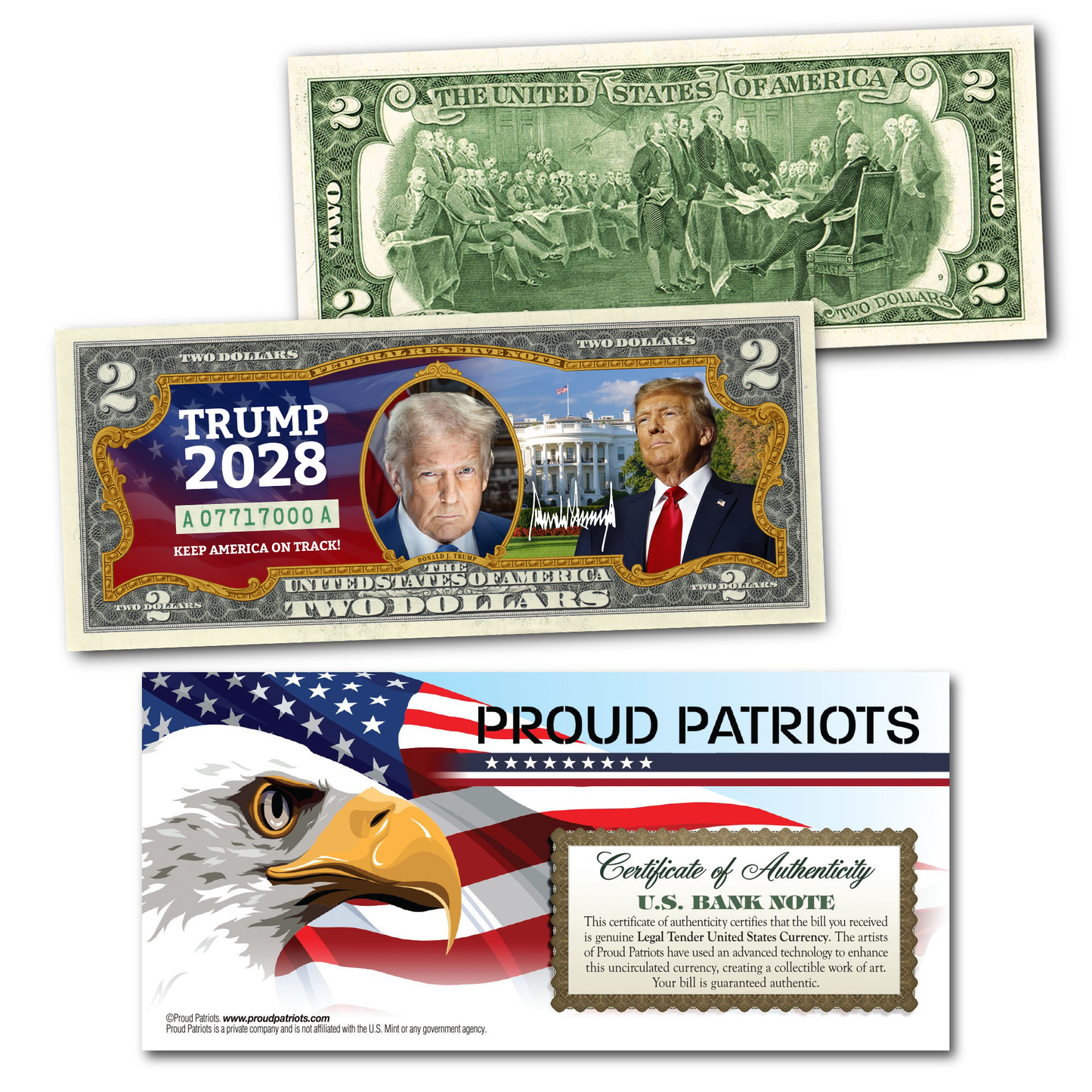 Trump 2028 Collectible $2 Bill