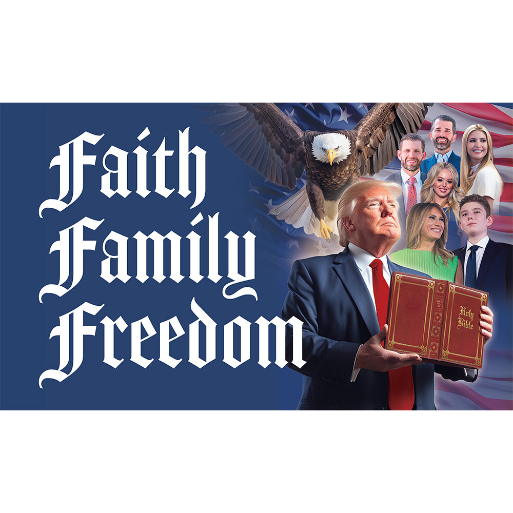 Faith Family Freedom Trump Flag