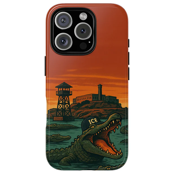 Alligator Alcatraz Hard Shell Tough Phone Case