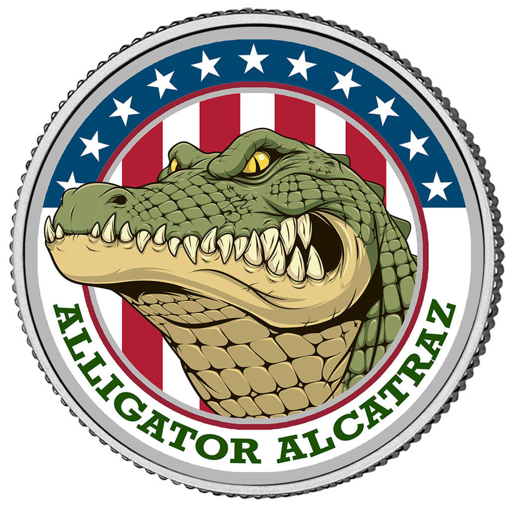 Alligator Alcatraz Coin - Genuine Legal Tender JFK Half Dollar