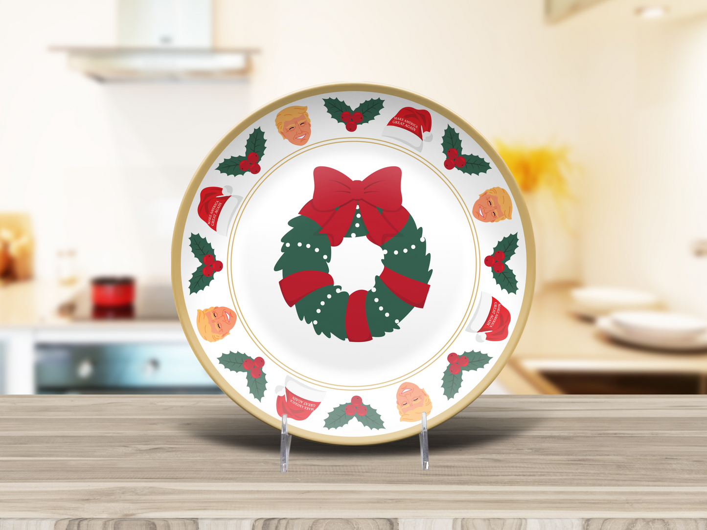 MAGA Christmas Plate