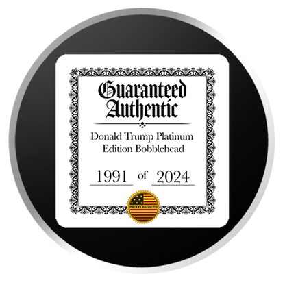 Platinum Trump Bobblehead (Limited Run of 2024 Units)