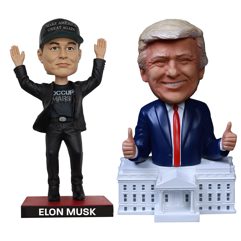 Elon Musk & President Trump Bobblehead Bundle