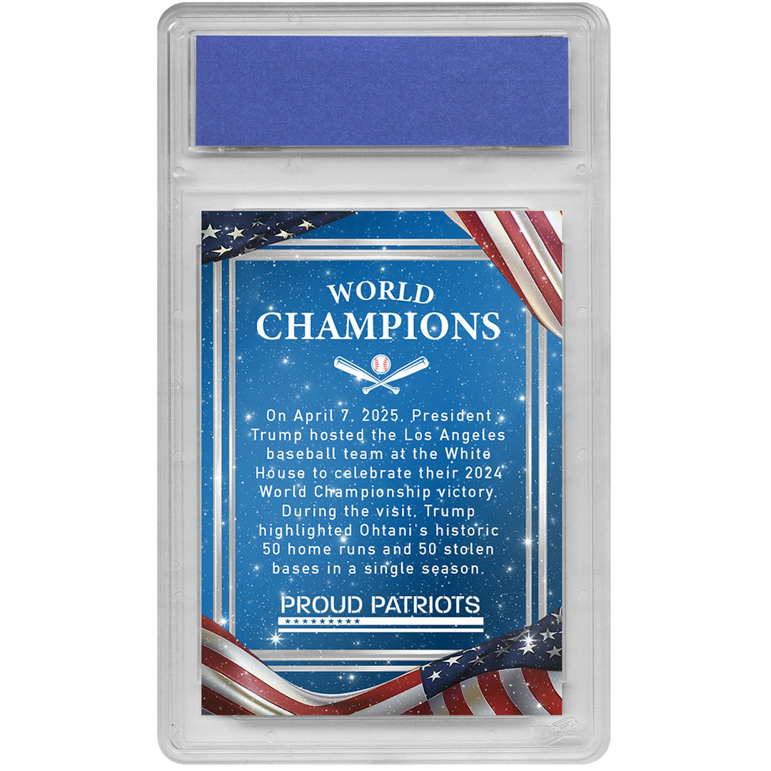 Trump 47 Los Angeles Jersey Trading Card | Diamond Dust | Only 100 Available | Individually Numbered | Graded GEM-MT 10