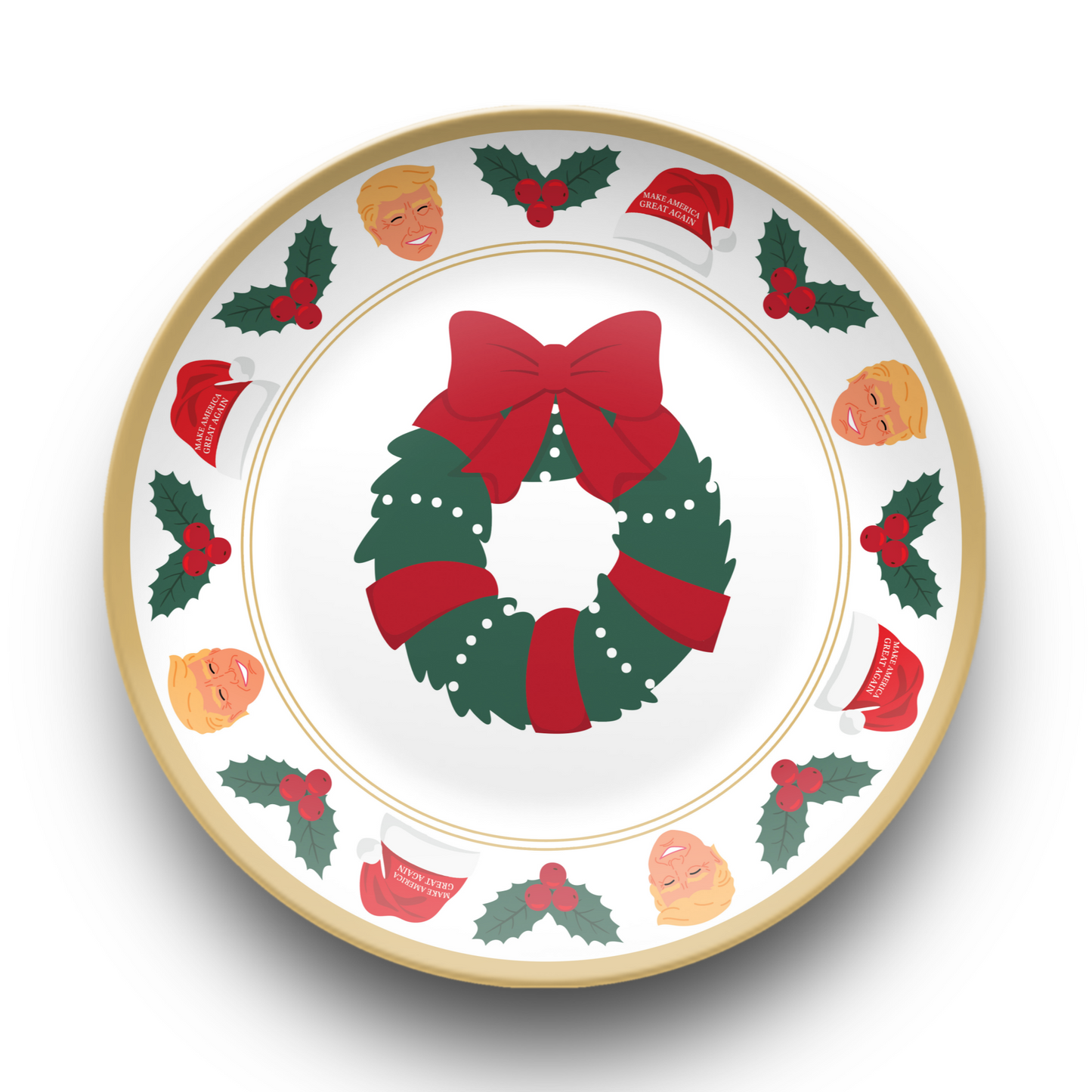 MAGA Christmas Plate