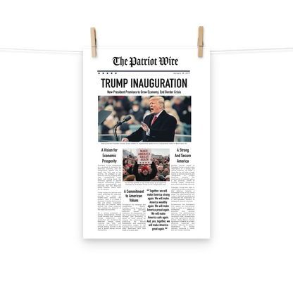 President Donald Trump Inauguration Article Print