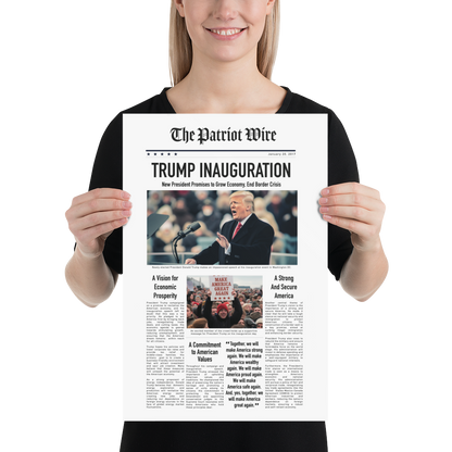 President Donald Trump Inauguration Article Print