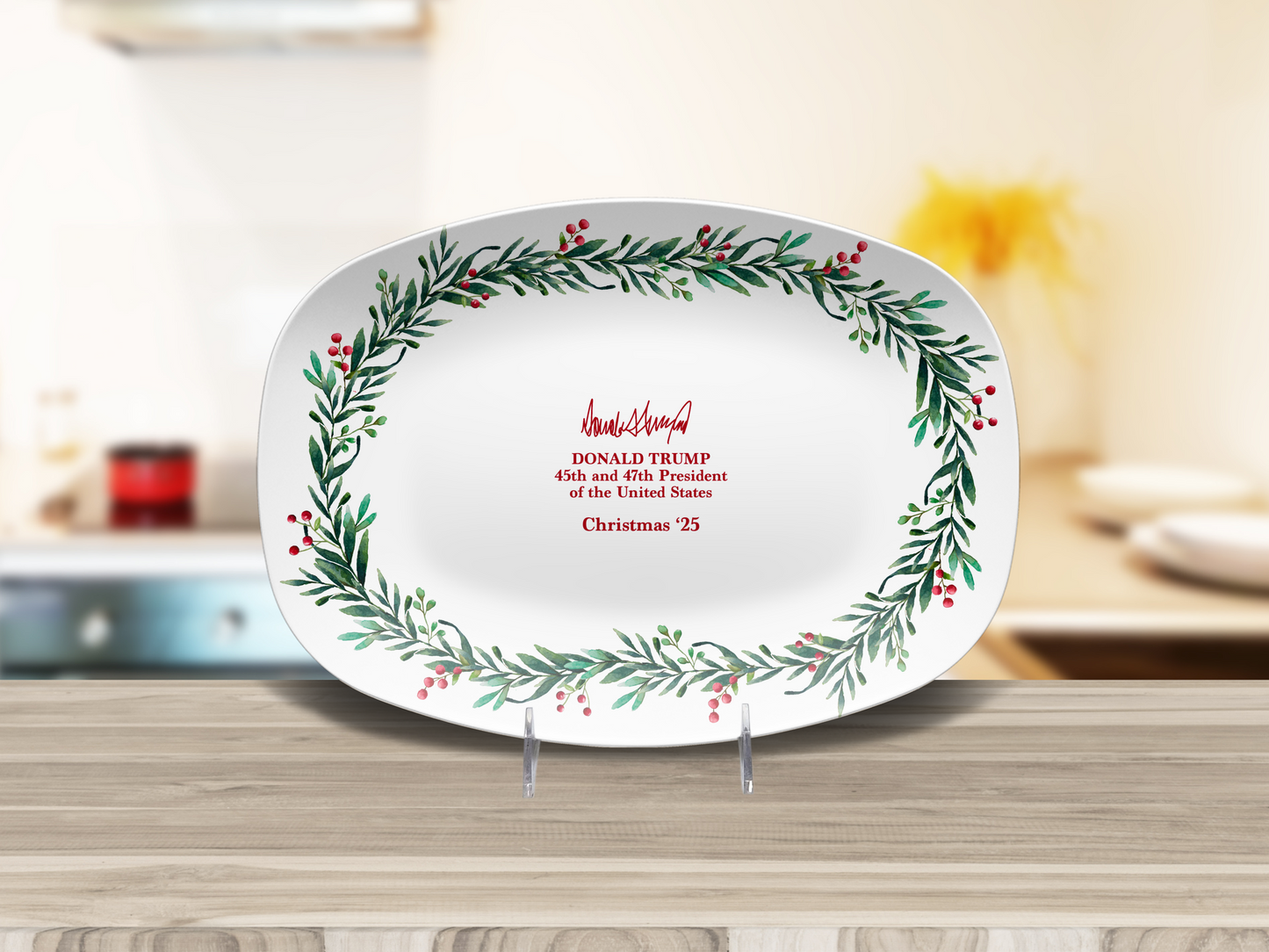 Christmas Wreath Platter