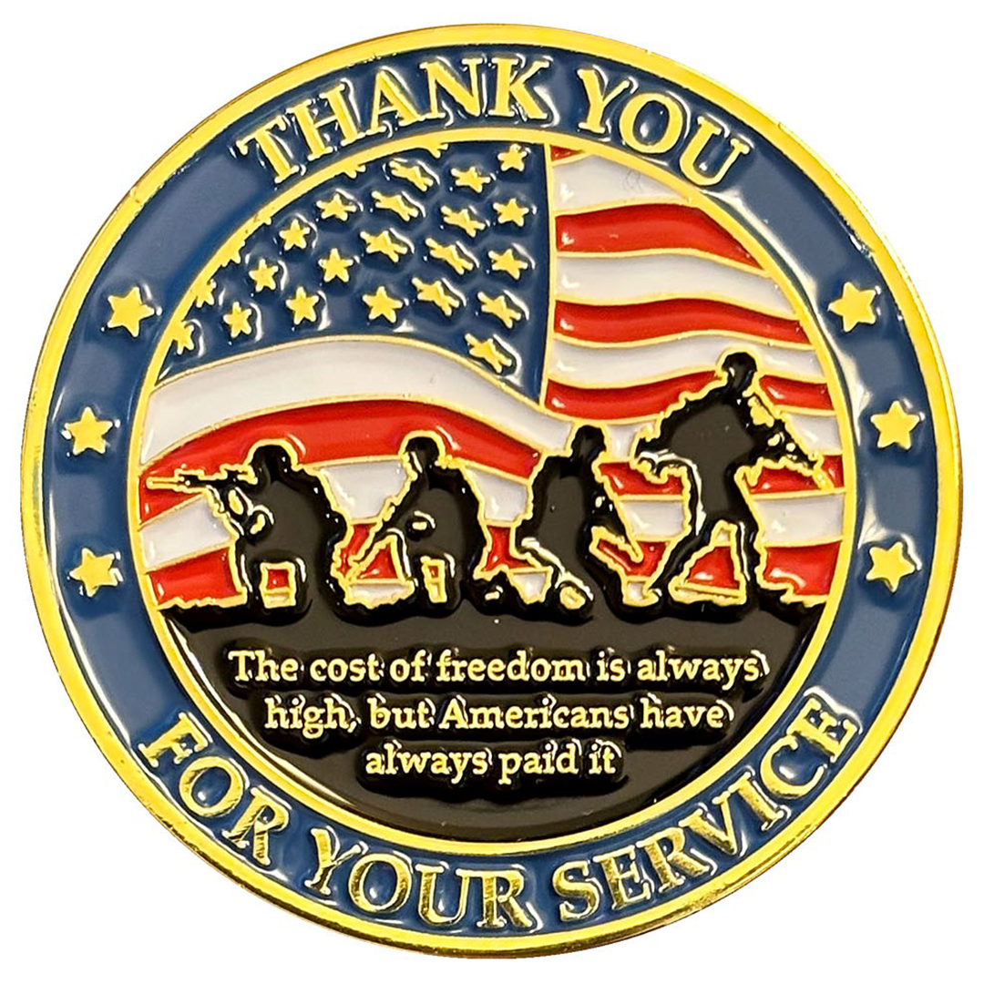 Military Challenge Coin "Thank You For Your Service"