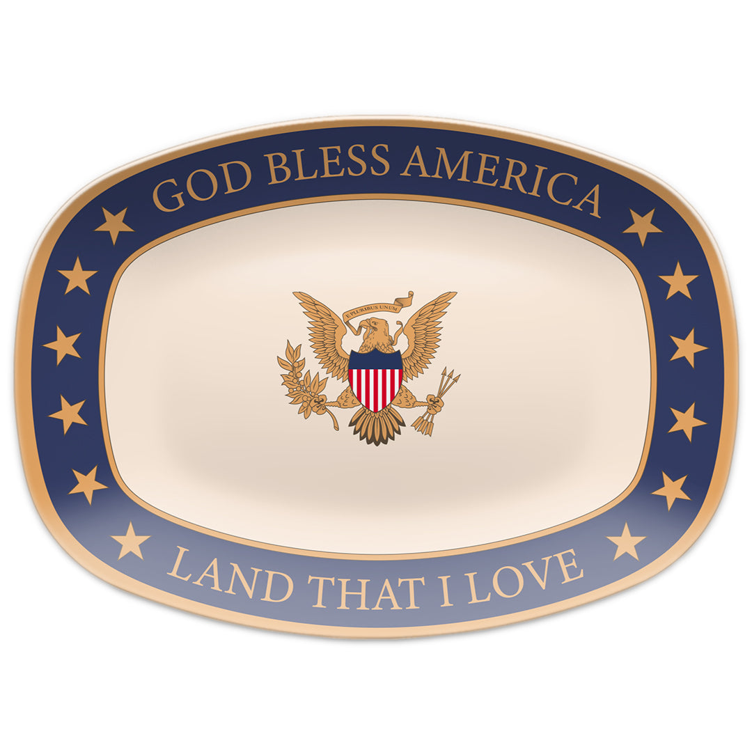 God Bless America Decorative Platter