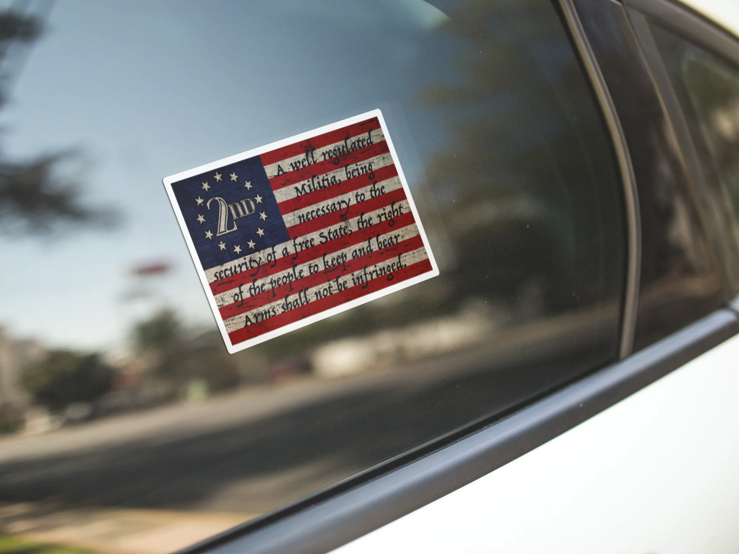 2nd Amendment Flag Decal
